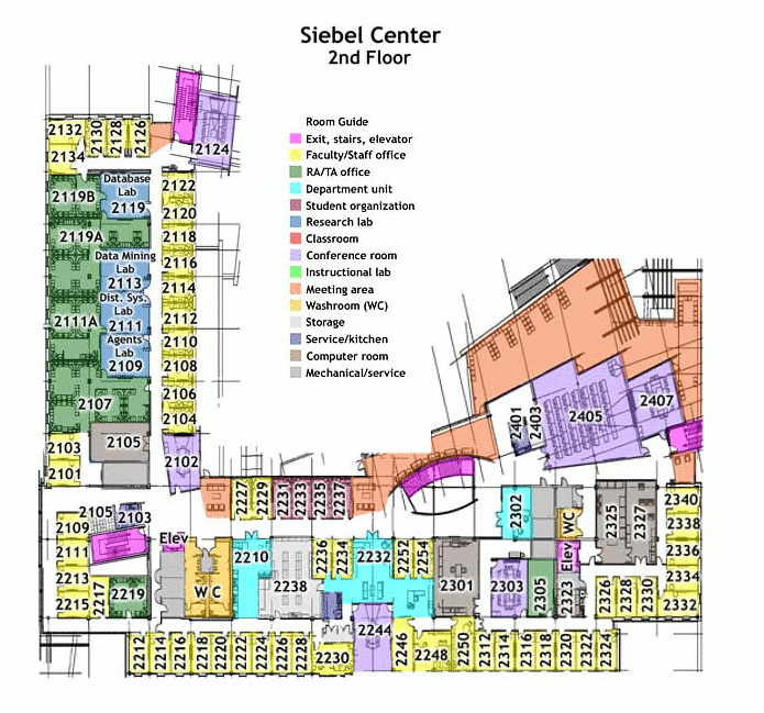 Map of Siebel Center
