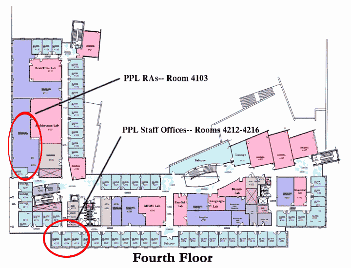 map of 4th floor